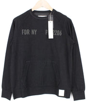 REPLAY vyriškas džemperis su apvalia kaklo iškirpte, juodos spalvos, melanžo spalvos, klasikinio kirpimo, S dydžio 