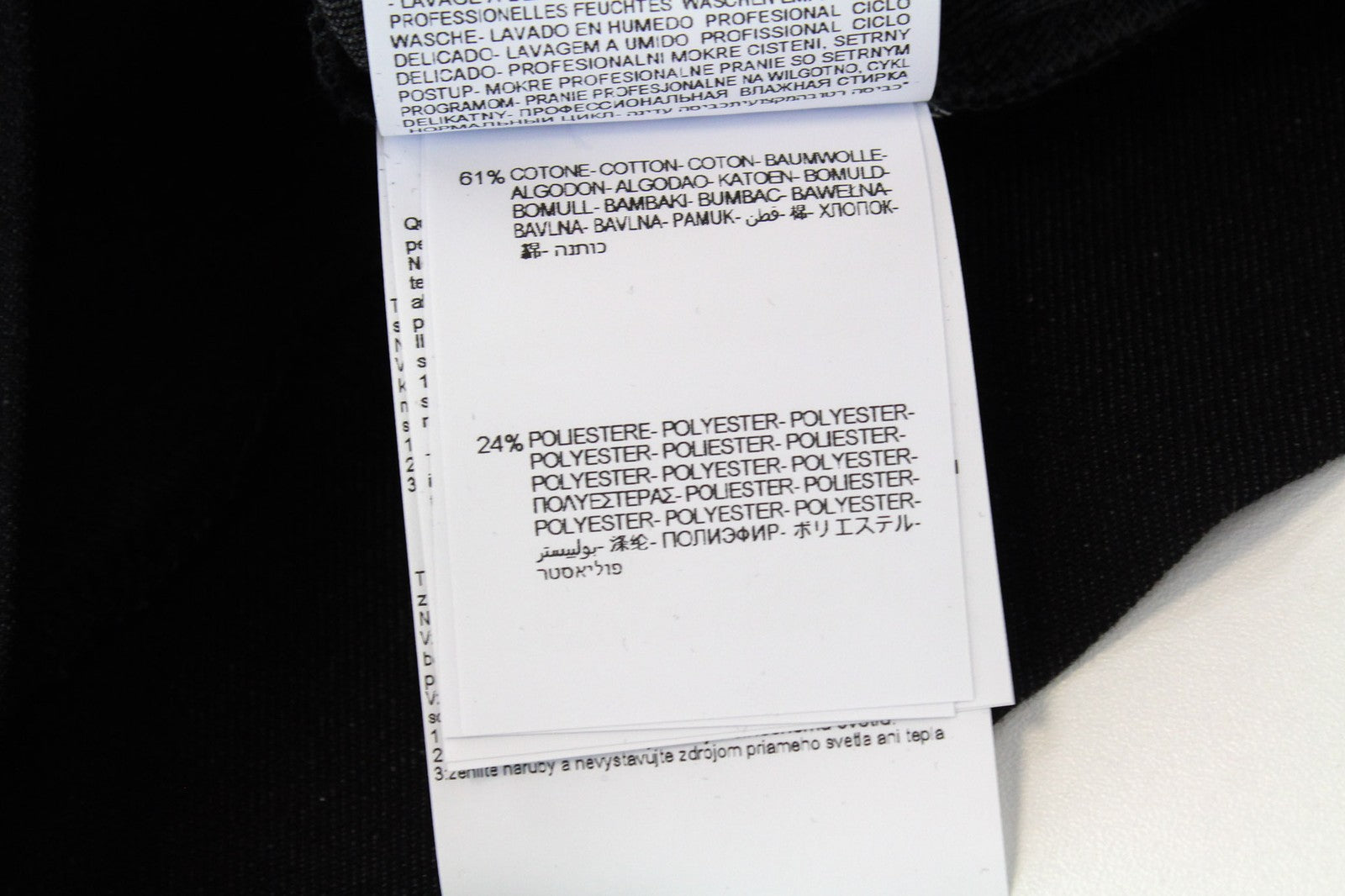 REPLAY vyriškas džemperis su medvilniniu raštu, tampriu apvaliu kaklu, juodos spalvos, S dydžio. 