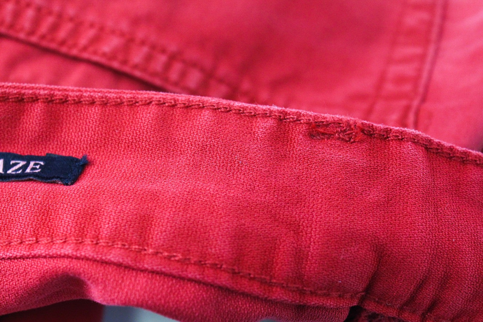 SCOTCH & SODA Raze W28/L32 Men's Chino Red Dyed Slim Fit Non-Stretch Casual