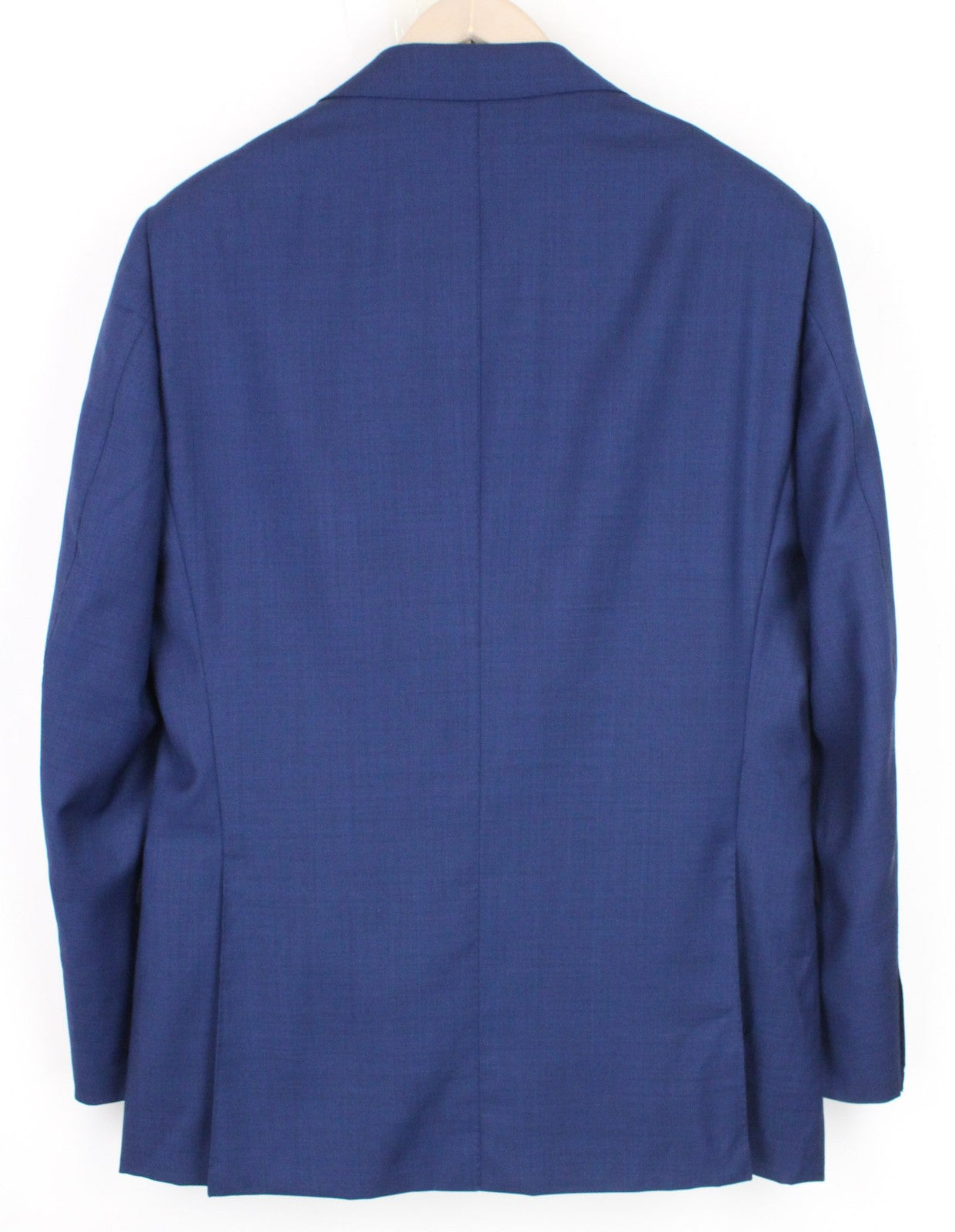 SUITSUPPLY Lazio vyriškas švarkas UK40R plonas mėlynas S110s languotas vilnonis klasikinis švarkas 