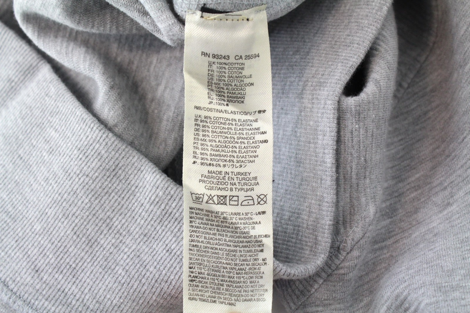 DIESEL S-Willard 0TAMH vyriškas džemperis su pilku melanžu ir apvalia kaklo iškirpte, L dydžio 