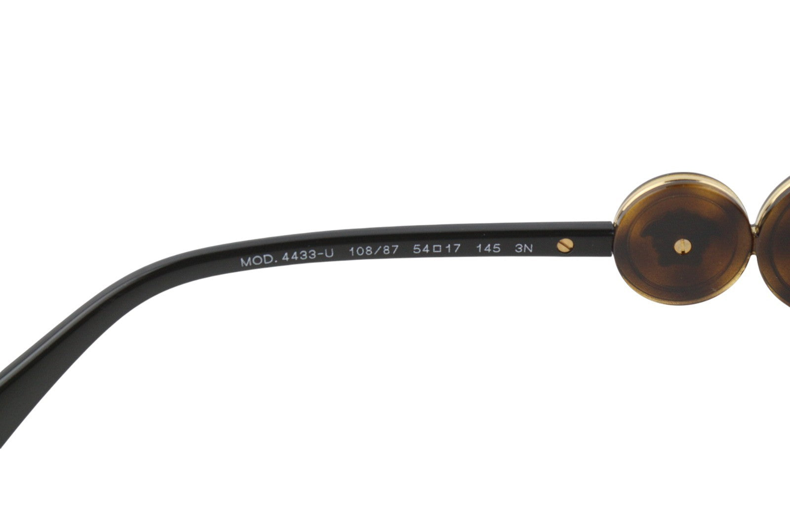 VERSACE 4433 moteriški akiniai nuo saulės su tamsiai rudais gyvūnų raštais ir katės akių formos akiniais nuo saulės, rekomenduojama kaina – 437 USD 