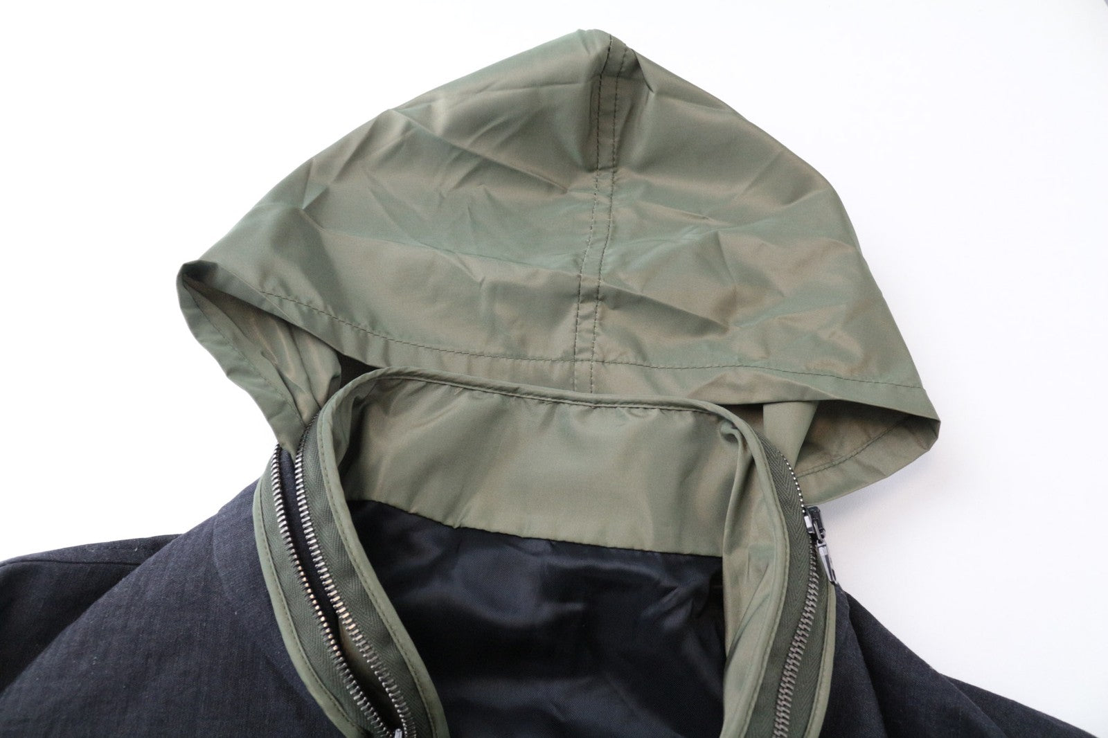 JOHN RICHMOND vyriška striukė 52 žalia medvilninė lininė striukė su užtrauktuku, lengva 