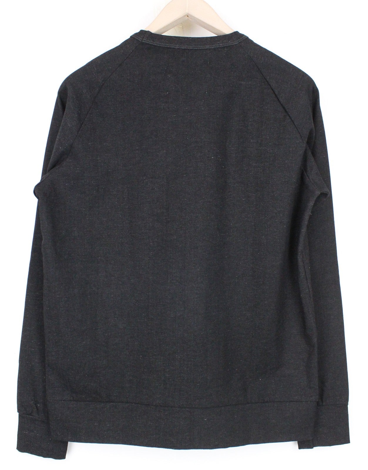 REPLAY vyriškas džemperis pilkas M su medvilnės mišinio ilgomis rankovėmis ir kišenėmis 