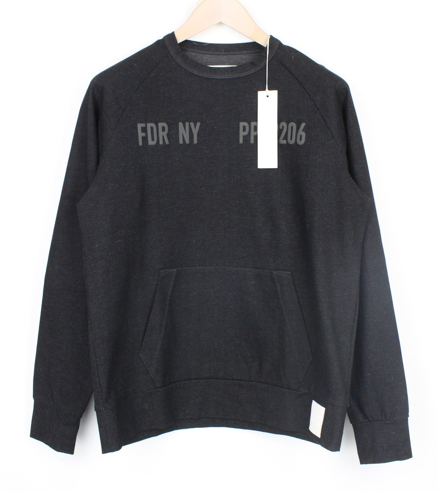 REPLAY vyriškas džemperis pilkas M su medvilnės mišinio ilgomis rankovėmis ir kišenėmis 