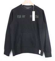 REPLAY vyriškas džemperis pilkas M su medvilnės mišinio ilgomis rankovėmis ir kišenėmis 