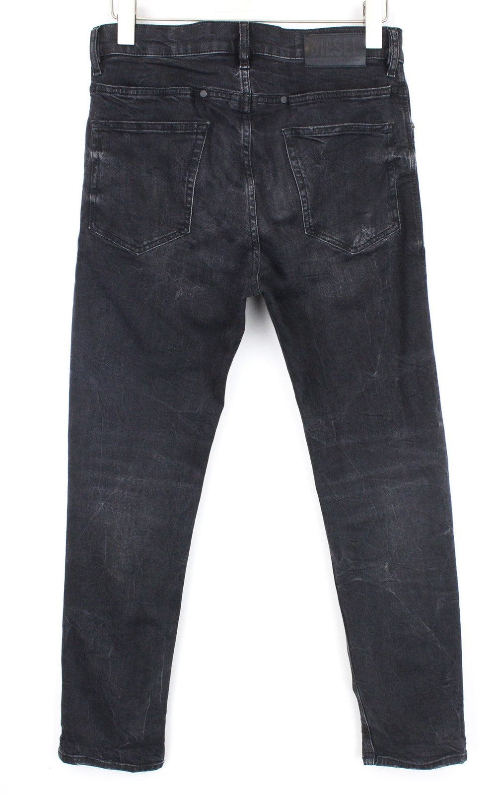 DIESEL D-Eetar 069DV vyriški džinsai W29/L32 juodi, siaurėjantys, tamprūs, dirbtinio audinio 