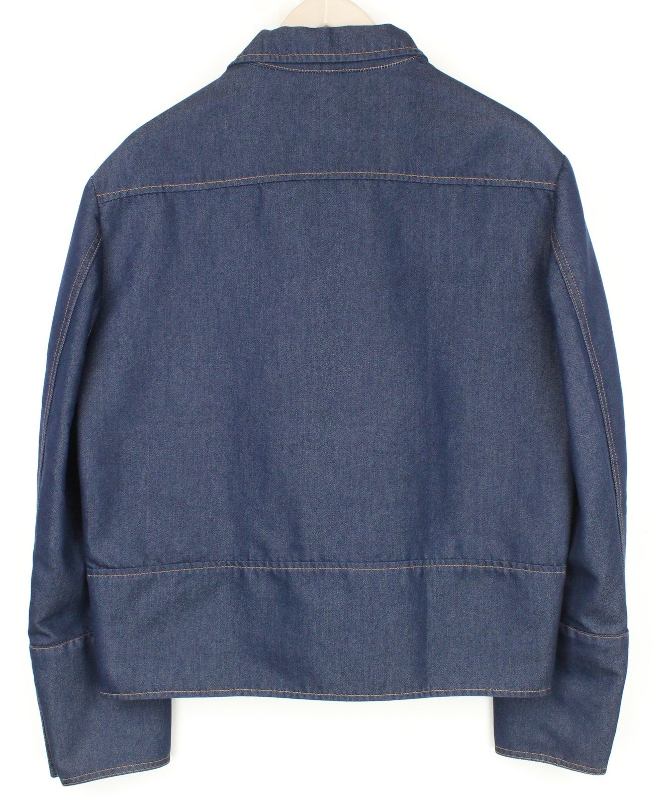 RICHMOND vyriška IT50 mėlyna džinsinio audinio dizainerio medvilnės mišinio striukė be pamušalo 