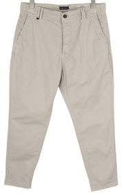 ANTONY MORATO Prince vyriškos kelnės W32 smėlio spalvos chino laisvo kirpimo su sagomis ir šviesiomis spalvomis