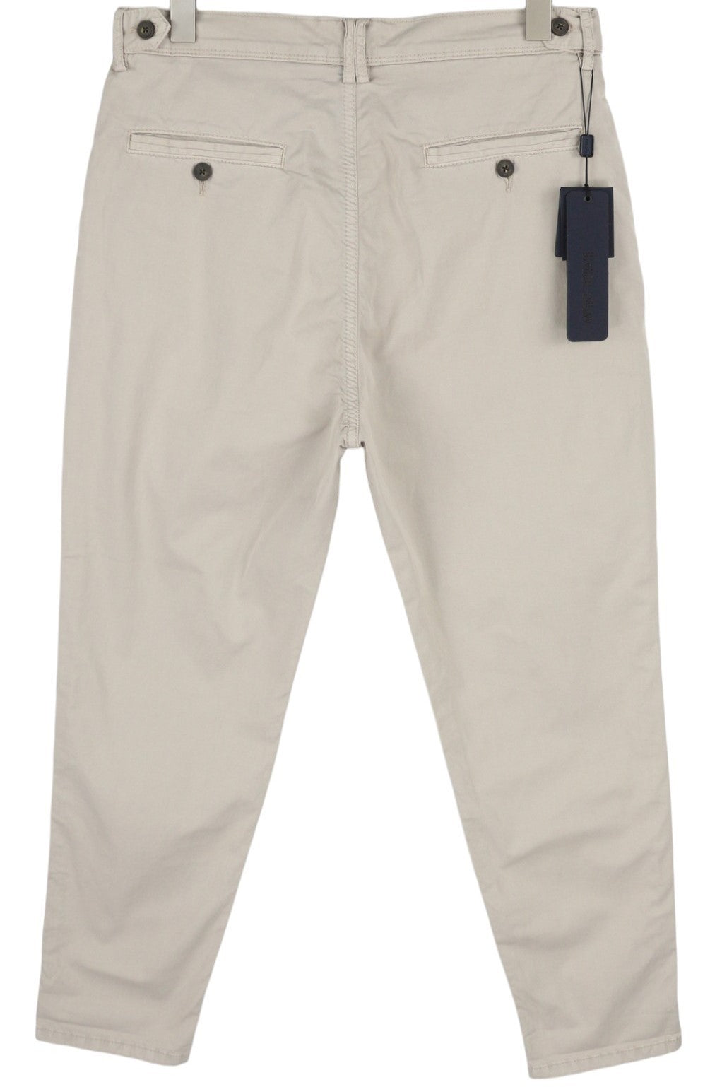 ANTONY MORATO Prince vyriškos kelnės W32 smėlio spalvos chino laisvo kirpimo su sagomis ir šviesiomis spalvomis