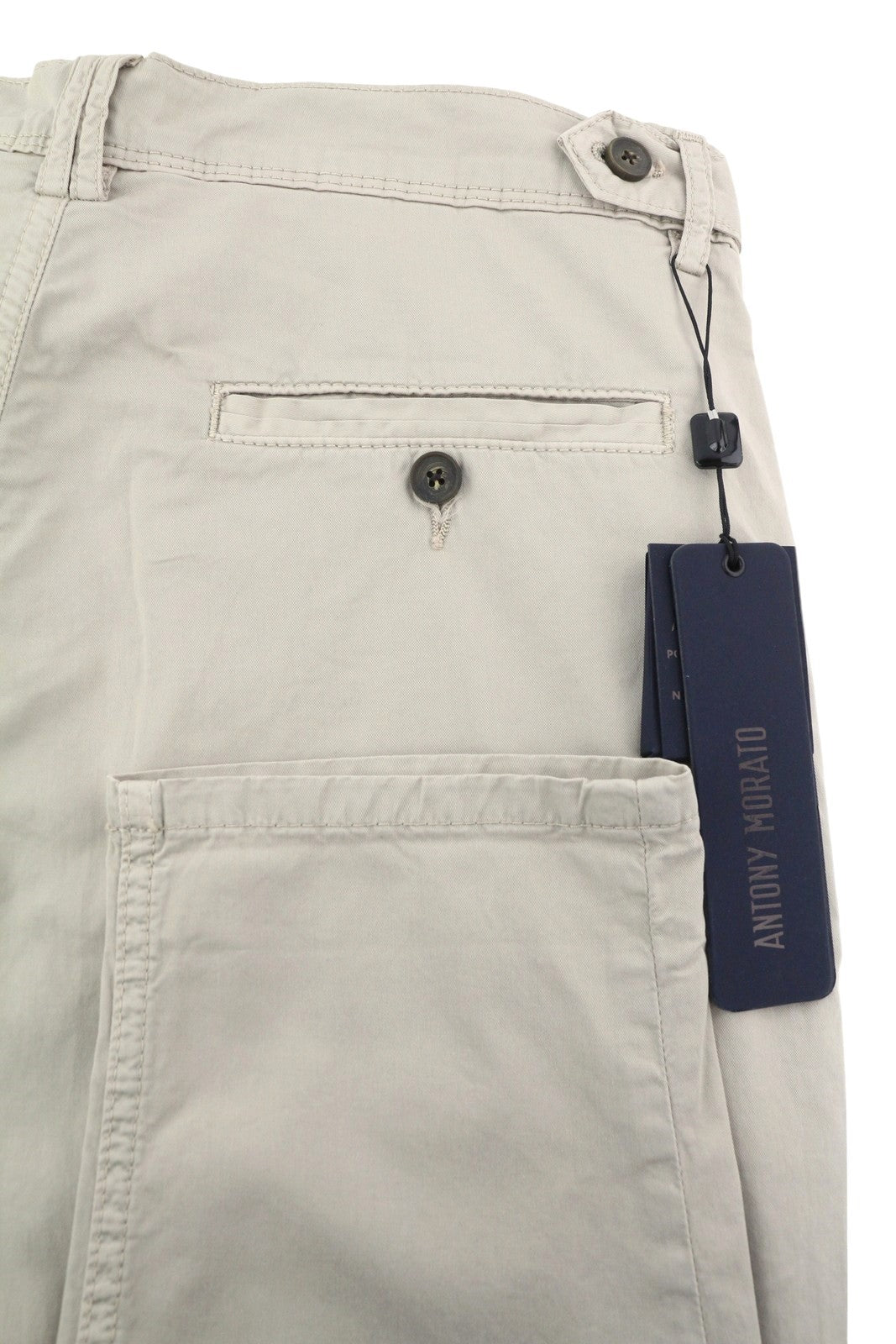 ANTONY MORATO Prince vyriškos kelnės W32 smėlio spalvos chino laisvo kirpimo su sagomis ir šviesiomis spalvomis