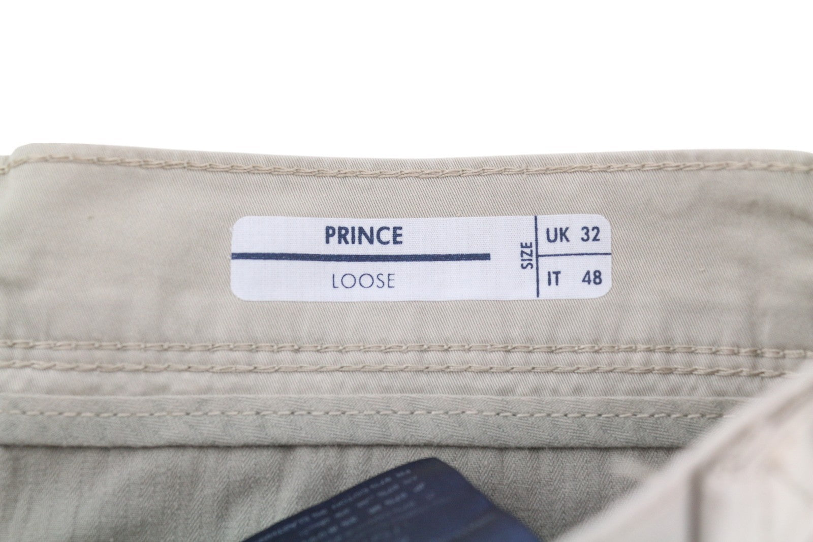 ANTONY MORATO Prince vyriškos kelnės W32 smėlio spalvos chino laisvo kirpimo su sagomis ir šviesiomis spalvomis