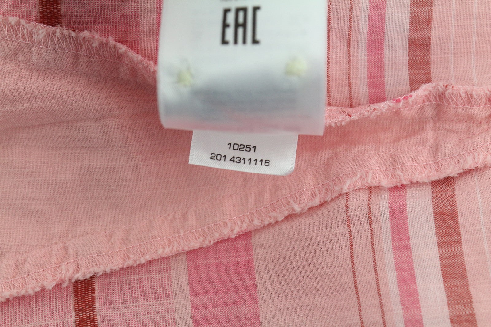 GANT „Placed Slub Stripe“ ilgi moteriški marškinėliai, 36 dydžio, violetiniai, su sagomis užsegama platėjančia apykakle 