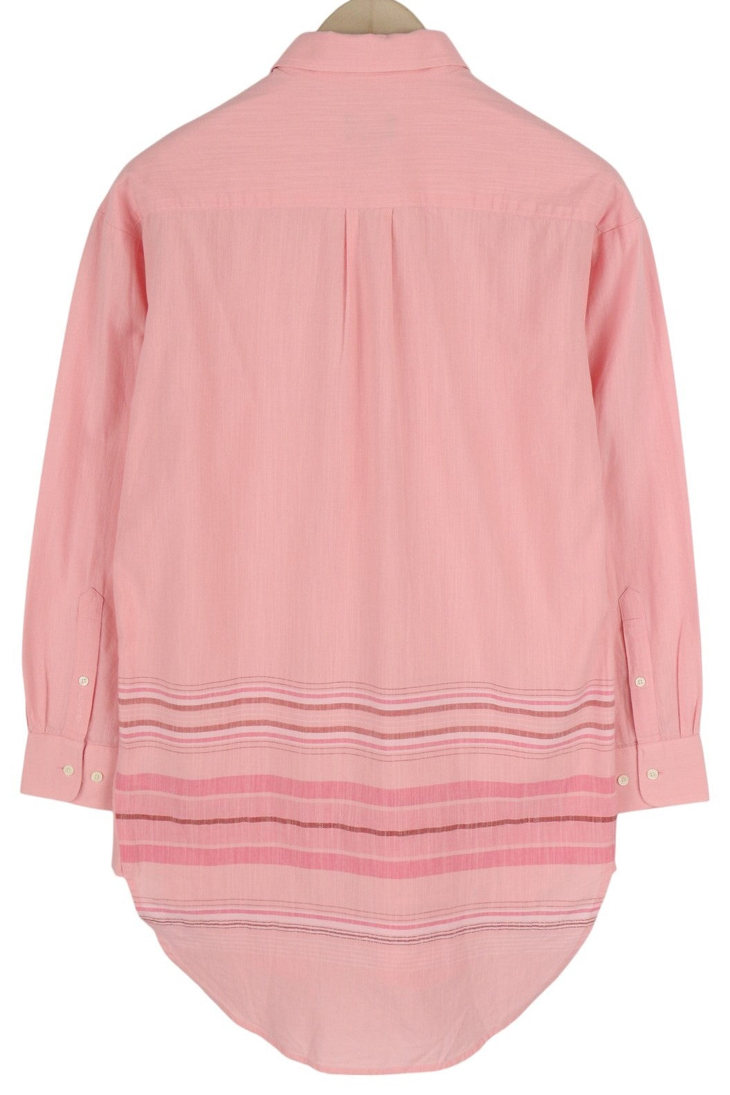 GANT „Placed Slub Stripe“ ilgi moteriški marškinėliai, 36 dydžio, violetiniai, su sagomis užsegama platėjančia apykakle 