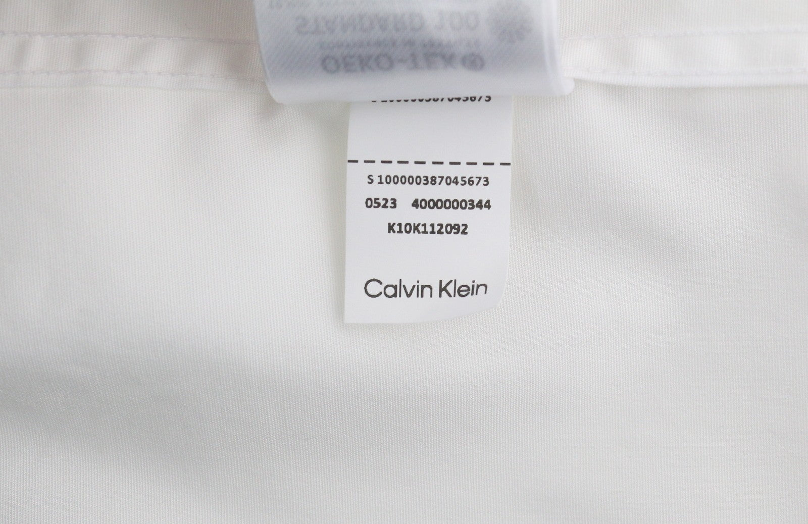 CALVIN KLEIN Evening Tuxedo Slim vyriški oficialūs marškiniai, 40 L, balti, su sagomis ir iškirpte 