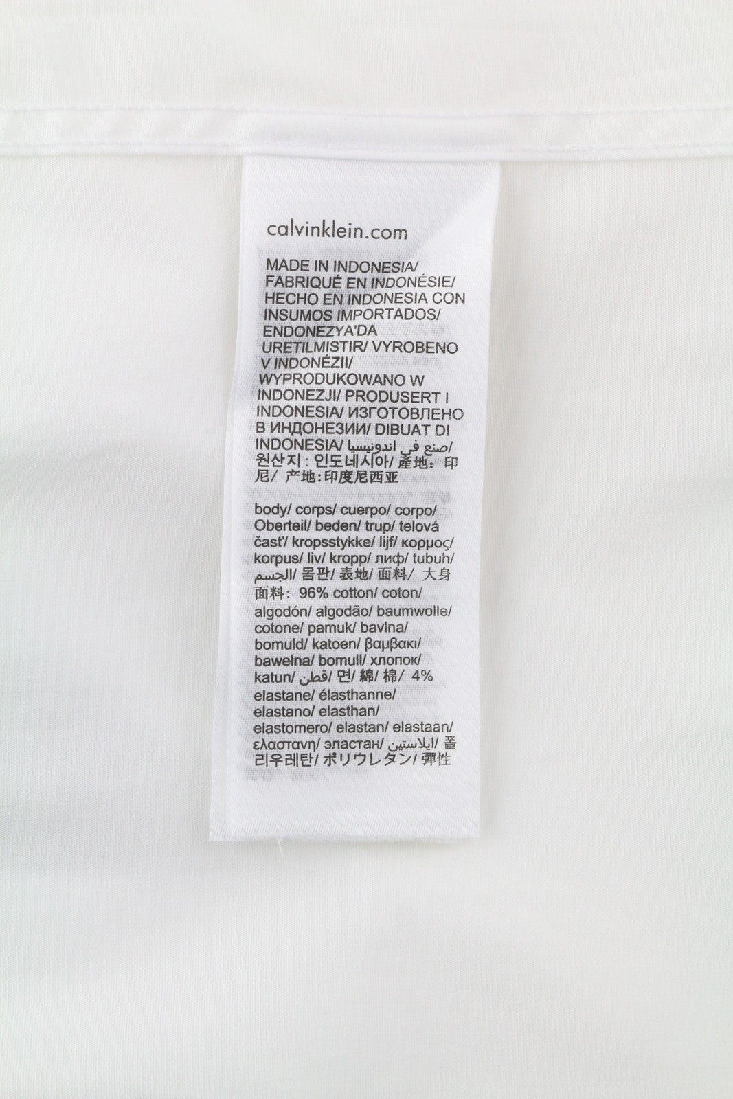 CALVIN KLEIN Evening Tuxedo Slim vyriški oficialūs marškiniai, 40 L, balti, su sagomis ir iškirpte 