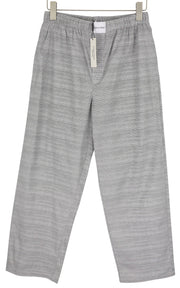 CALVIN KLEIN vyriškos kelnės M baltos dryžuotos elastingo juosmens įprasto kirpimo miego kelnės 