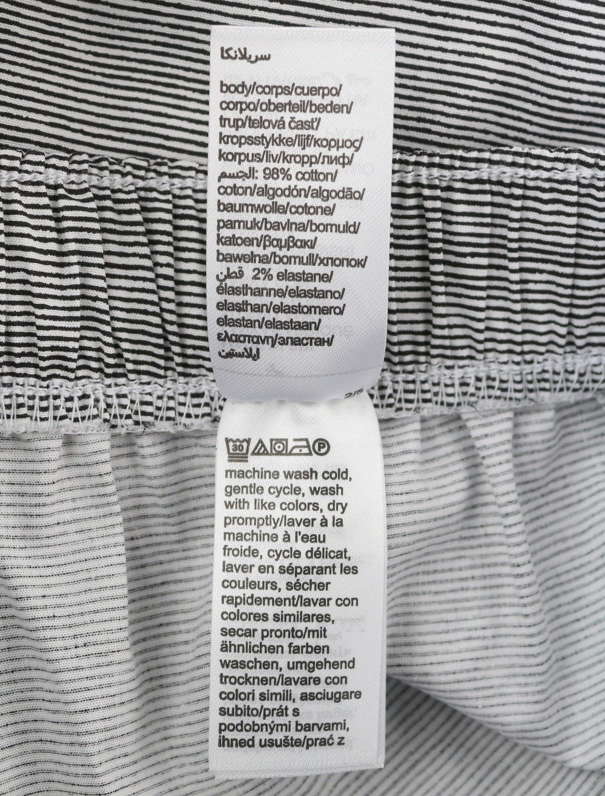 CALVIN KLEIN vyriškos kelnės M baltos dryžuotos elastingo juosmens įprasto kirpimo miego kelnės 