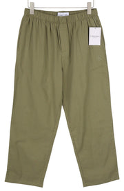 CALVIN KLEIN vyriškos kelnės M žalios grynos flanelinės įprasto elastingo juosmens miego kelnės