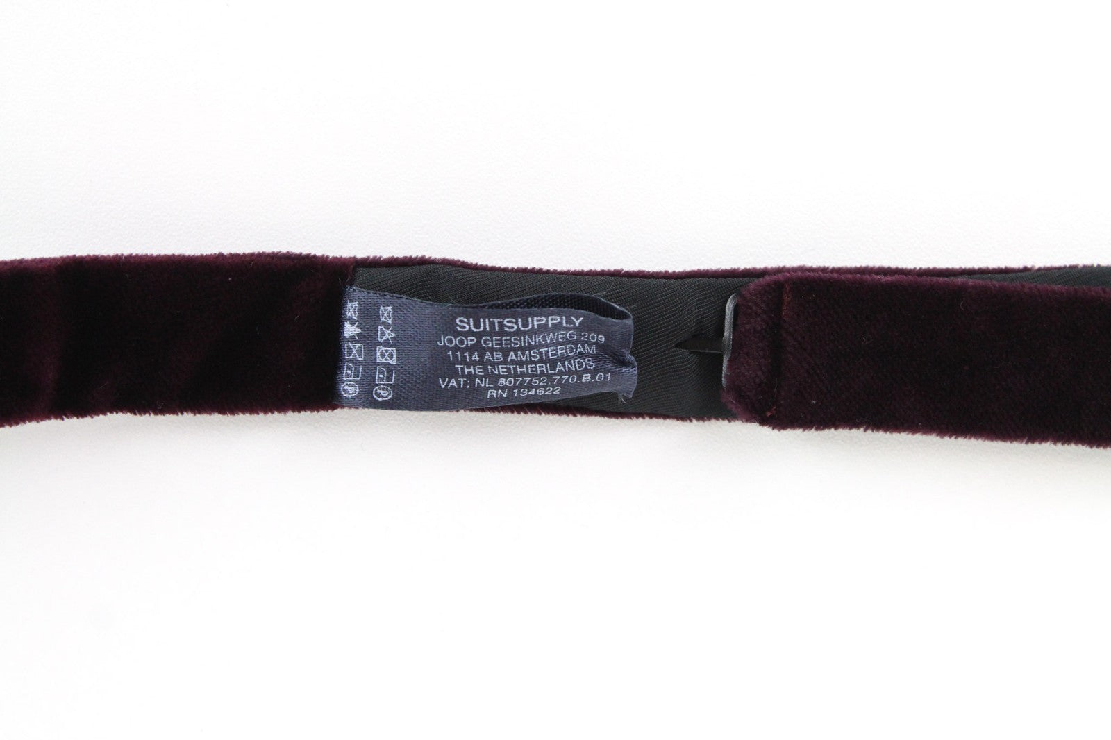 SUITSUPPLY vyriška varlytė, vieno dydžio, bordo spalvos, reguliuojamo dydžio, medvilninė 