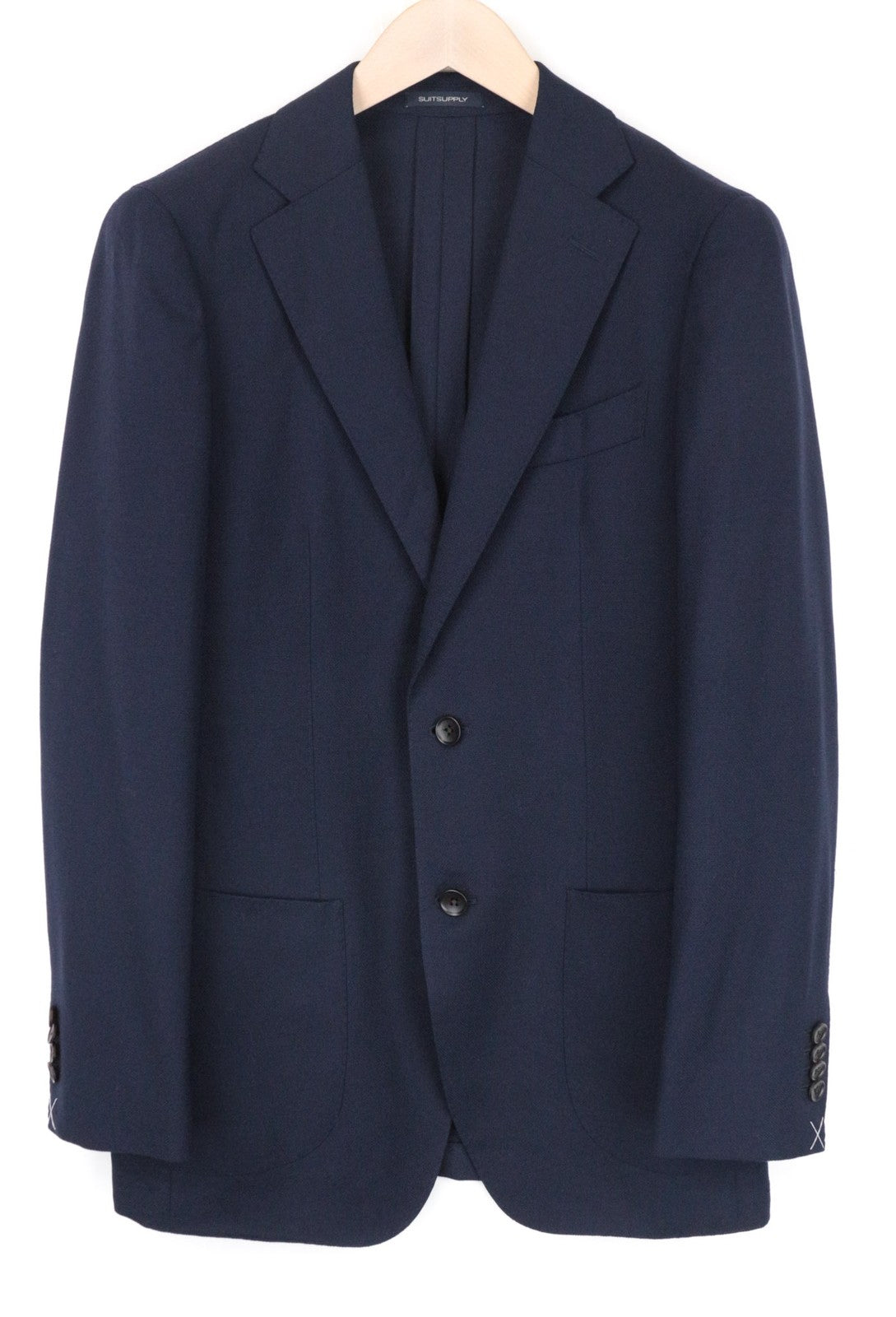 SUITSUPPLY La Spalla Men's Suit UK38R 3-Piece Blue Pure Wool Classic Fit