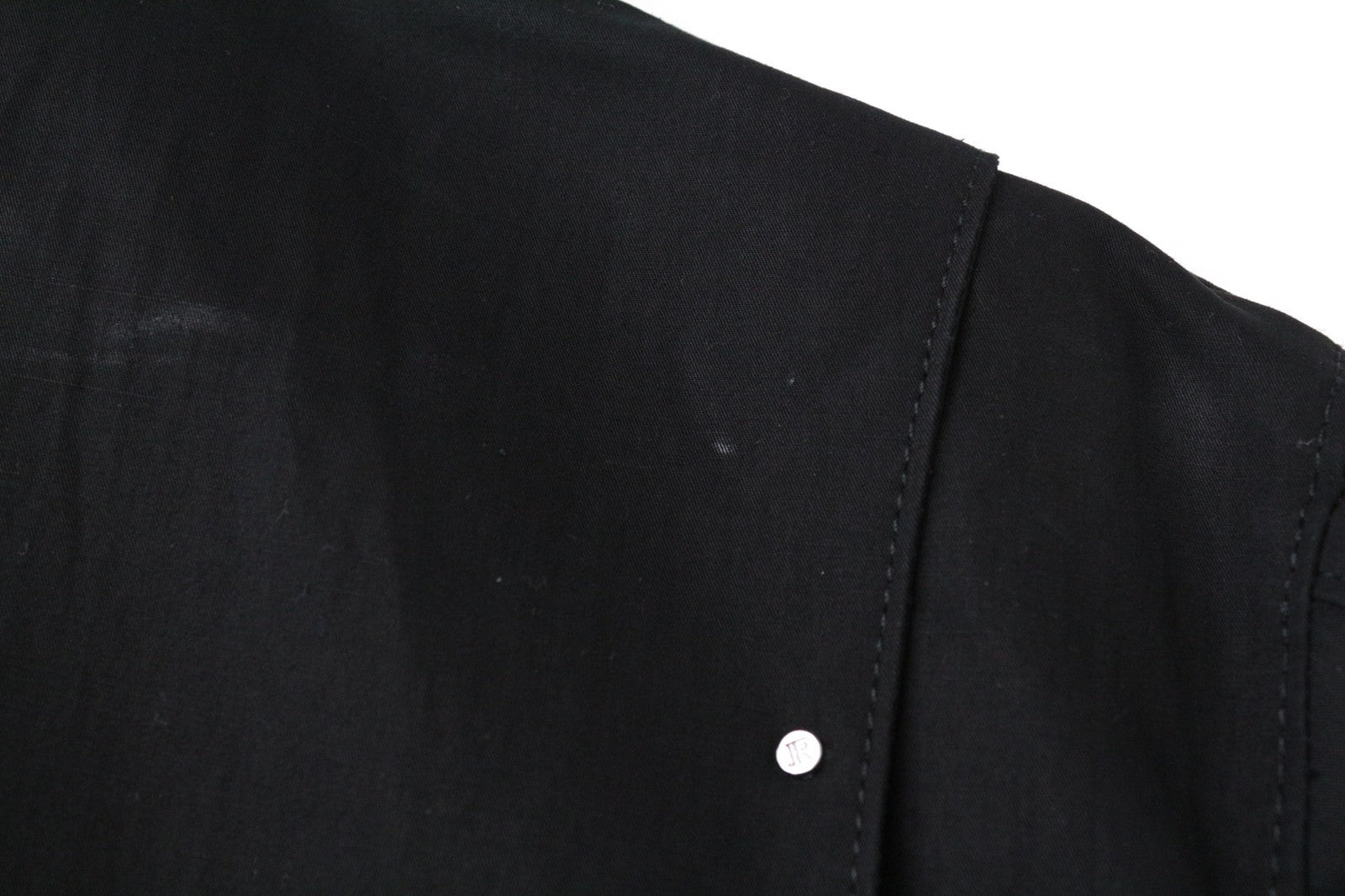 JOHN RICHMOND vyriška striukė 48 juoda, vienaeilė, lengva medvilninė 