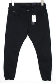 SCOTCH & SODA Dylan Men's W30/L32 Black Cotton Super Slim Fit Stretch Pants