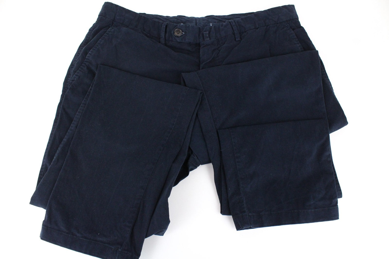 SUITSUPPLY Porto Novo Men's Trousers 50 Slim Navy Cotton Stretch Chino