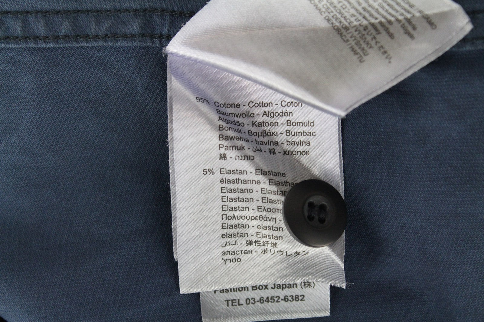 REPLAY vyriška striukė M mėlyna medvilninė lengva, vieneilė, tampri 