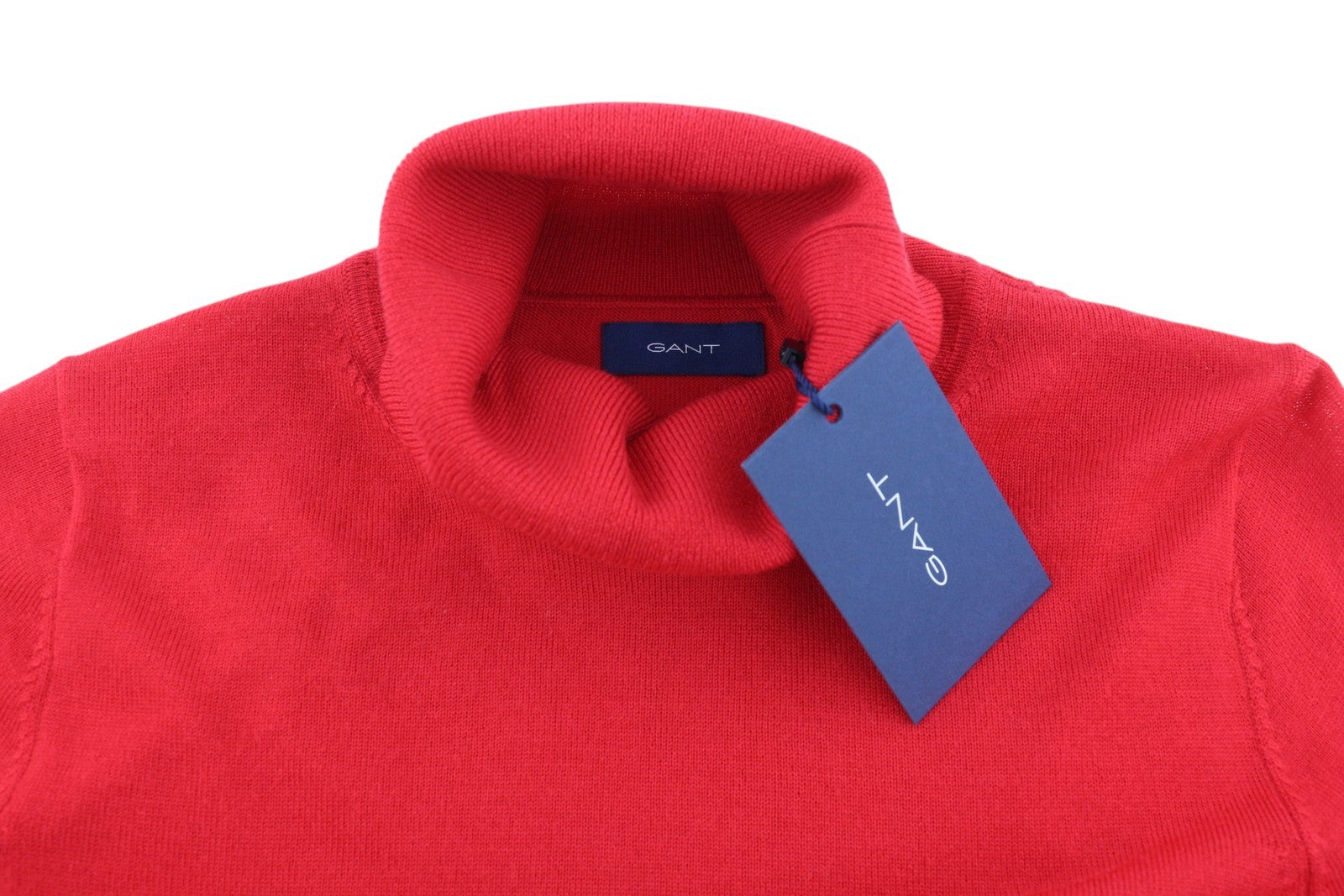 GANT Plaunamas merino vilnos megztinis su gobtuvu XS dydžio, raudonas, tamprus, minkštas megztinis 