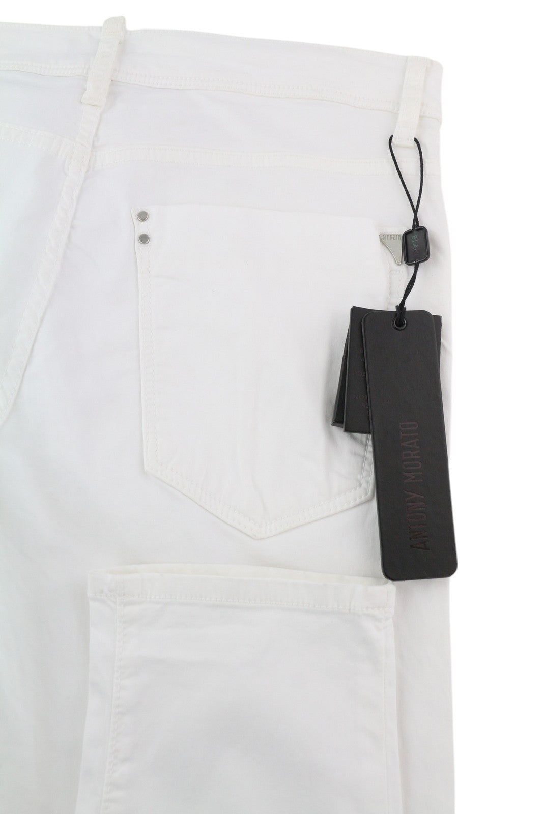 ANTONY MORATO Gilmour vyriškos kelnės W30 baltos itin aptemptos, užtrauktuku, rekomenduojama kaina – 130 € 
