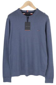TOMMY HILFIGER Pima Org Ctn Cashmere V Neck vyriškas megztinis 2XL megztinis megztinis mėlynas 