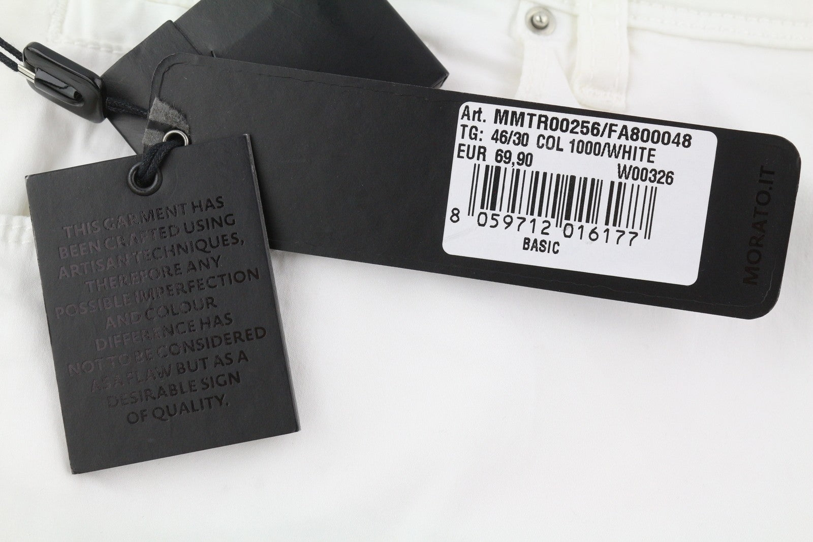 ANTONY MORATO Gilmour vyriškos kelnės W30 baltos itin aptemptos su užtrauktuku, rekomenduojama kaina – 130 € 