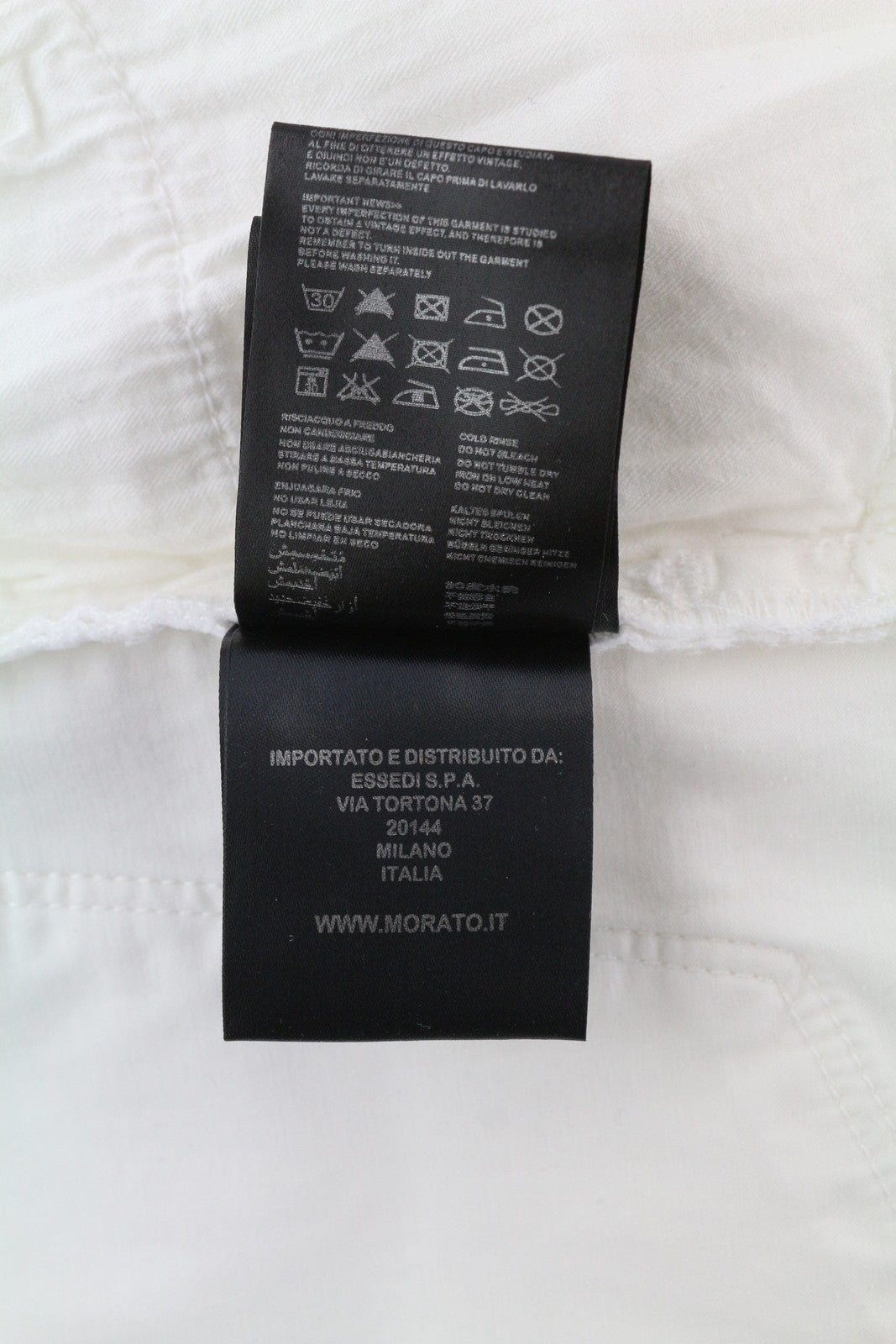 ANTONY MORATO Gilmour vyriškos kelnės W30 baltos itin aptemptos su užtrauktuku, rekomenduojama kaina – 130 € 