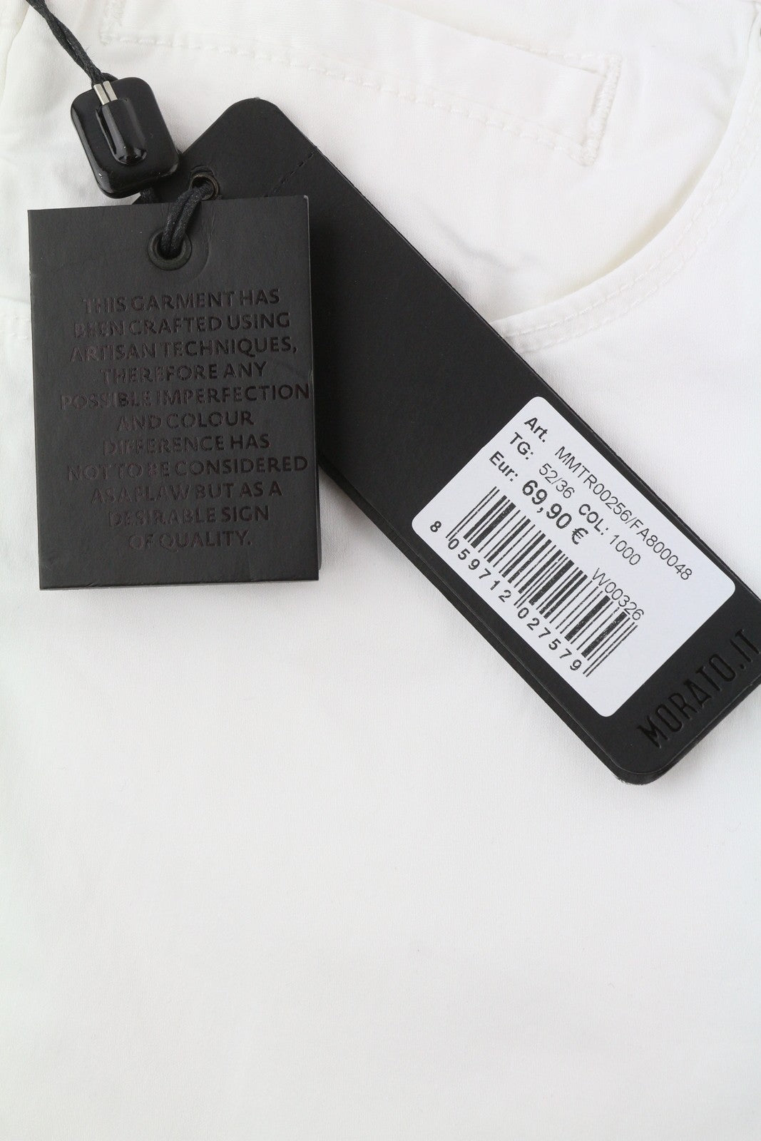 ANTONY MORATO Gilmour vyriškos kelnės W36 baltos itin aptemptos su užtrauktuku, rekomenduojama kaina – 130 € 