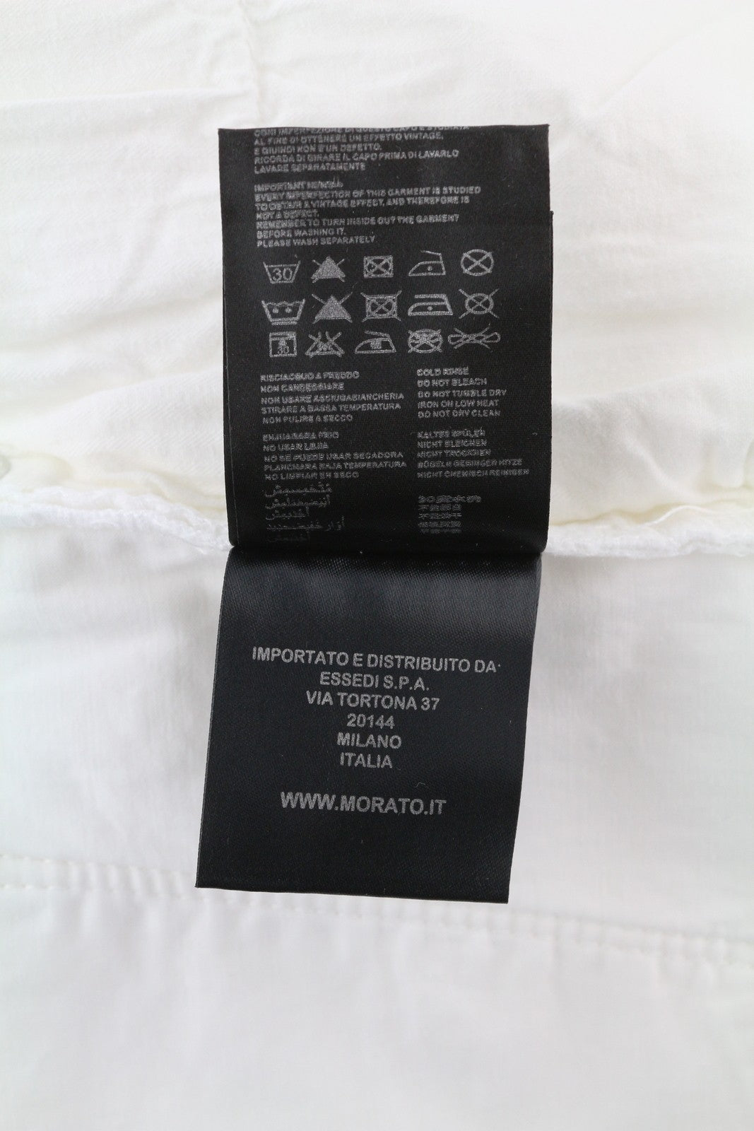 ANTONY MORATO Gilmour vyriškos kelnės W36 baltos itin aptemptos su užtrauktuku, rekomenduojama kaina – 130 € 