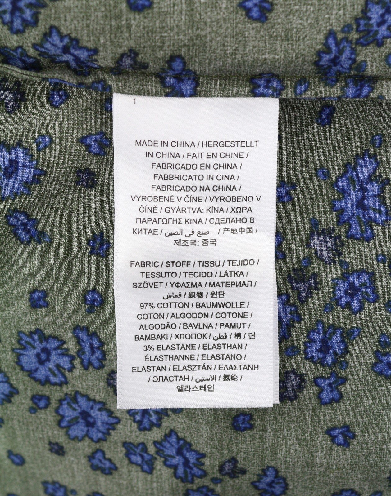 GANT rudens gėlių tamprūs moteriški marškinėliai EU34 žali chaki spalvos su sagomis ir platėjančia apykakle 