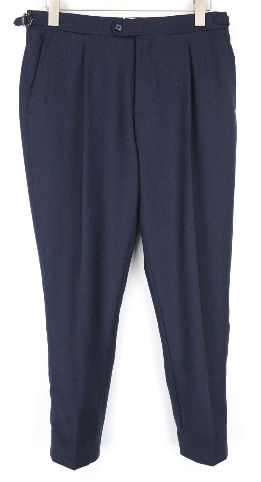 SUITSUPPLY La Spalla Suit Men's UK36R Blue Peak Lapel 2Pc Pure Wool Lined