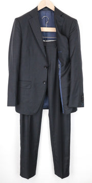 SUITSUPPLY Napoli Suit UK36R Men's 2Pc Slim Melange Wool Dark Grey Formal