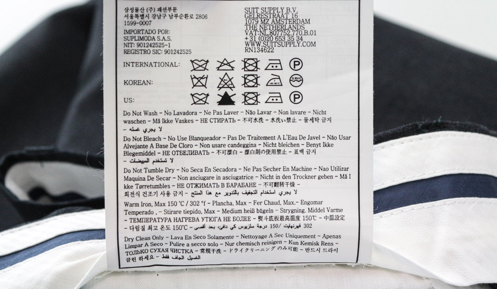 SUITSUPPLY Napoli Suit UK36R Men's 2Pc Slim Melange Wool Dark Grey Formal