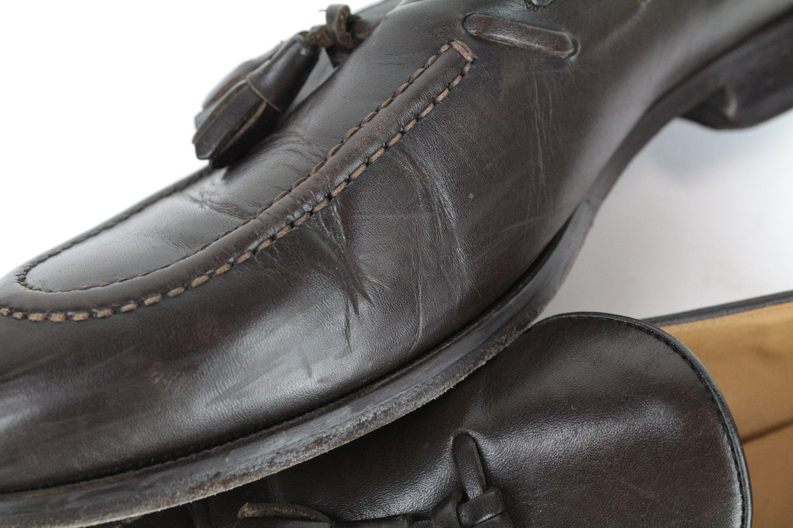 „SUITSUPPLY“ vyriški rudi EU41 dydžio odiniai mokasinai su kutais, užsegami, klasikinio stiliaus, laisvalaikio stiliaus 