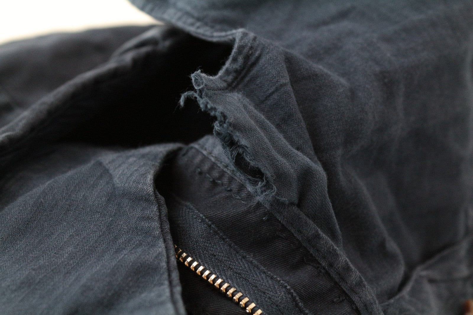 SUITSUPPLY Porto Novo Men's UK32R Navy Stretch Flat-Front Chino Slim Pants