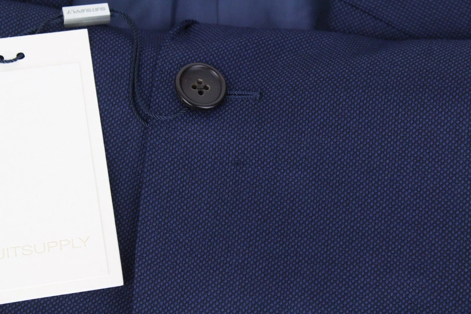 SUITSUPPLY La Spalla Men's Two-Piece Suit UK36R Blue Wool One Button Front