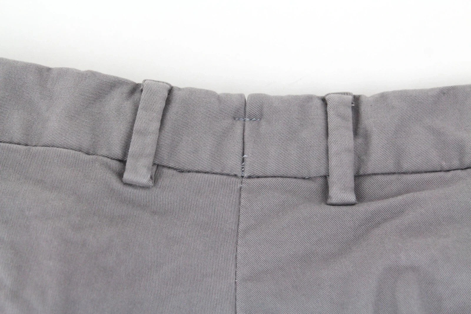 SUITSUPPLY Porto Novo Men's Pants UK42R Grey Cotton Casual Pleated Chino