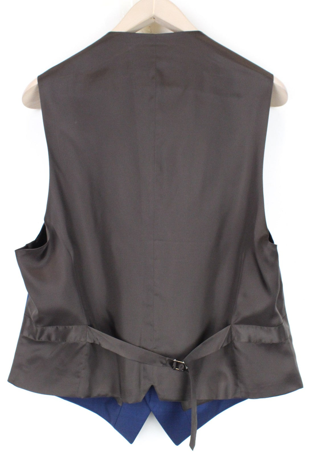 SUITSUPPLY La Spalla Men's Suit UK46S Blue Wool 3 Piece Single-Breasted Formal