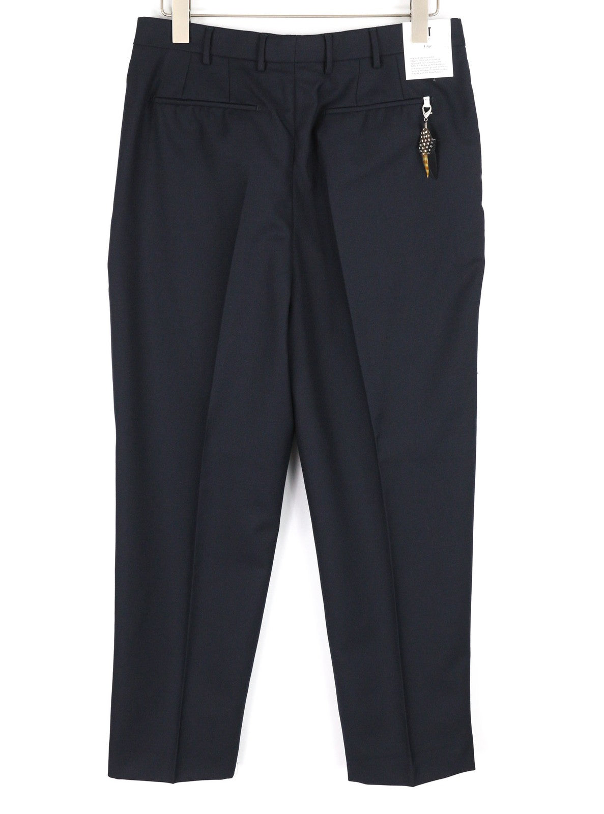 PT TORINO Edge vyriškos kelnės 50 W32 mėlynos fliso ir vilnos mišinio klostuotos, siaurėjančios 