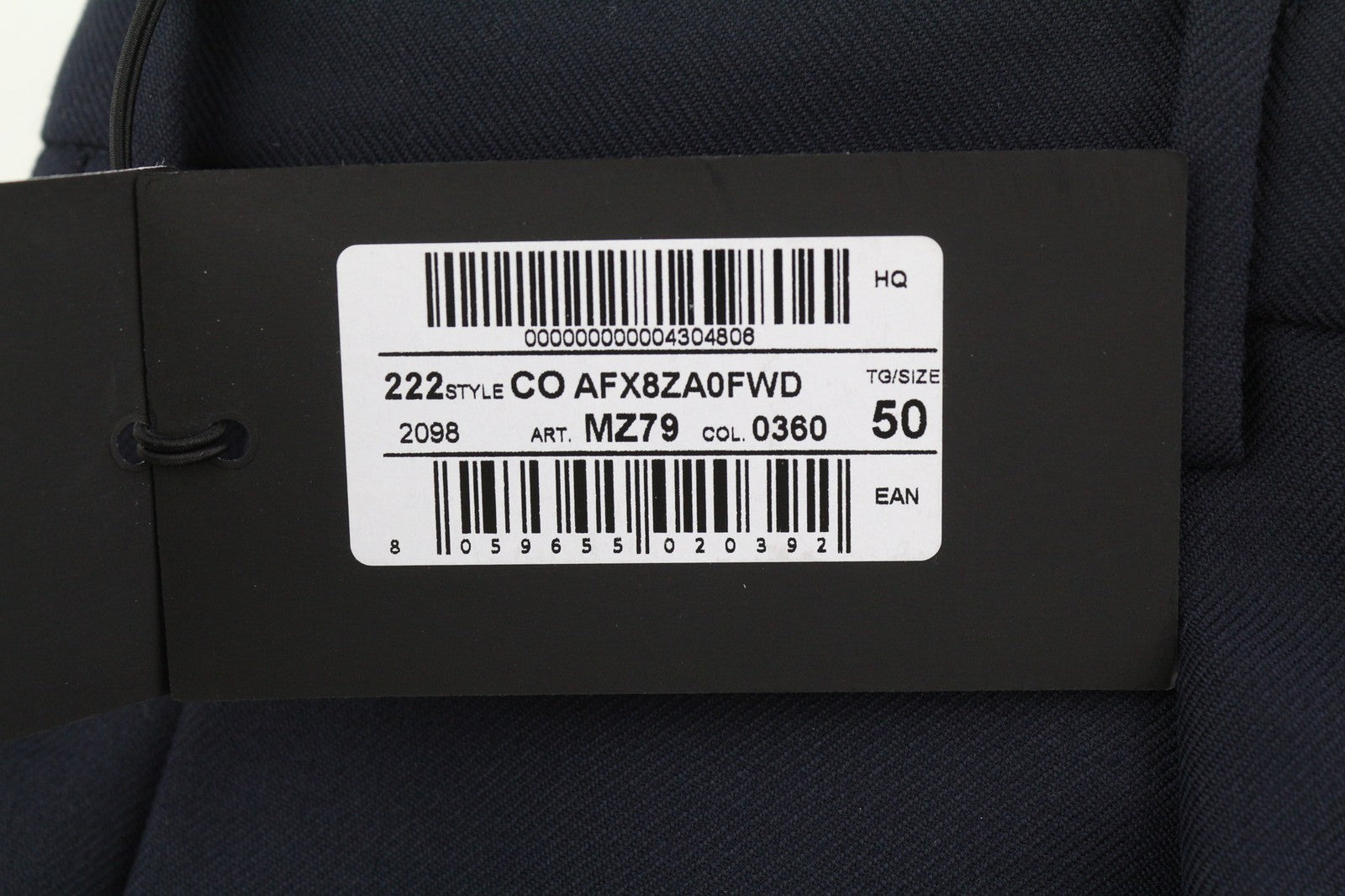 PT TORINO Edge vyriškos kelnės 50 W32 mėlynos fliso ir vilnos mišinio klostuotos, siaurėjančios 