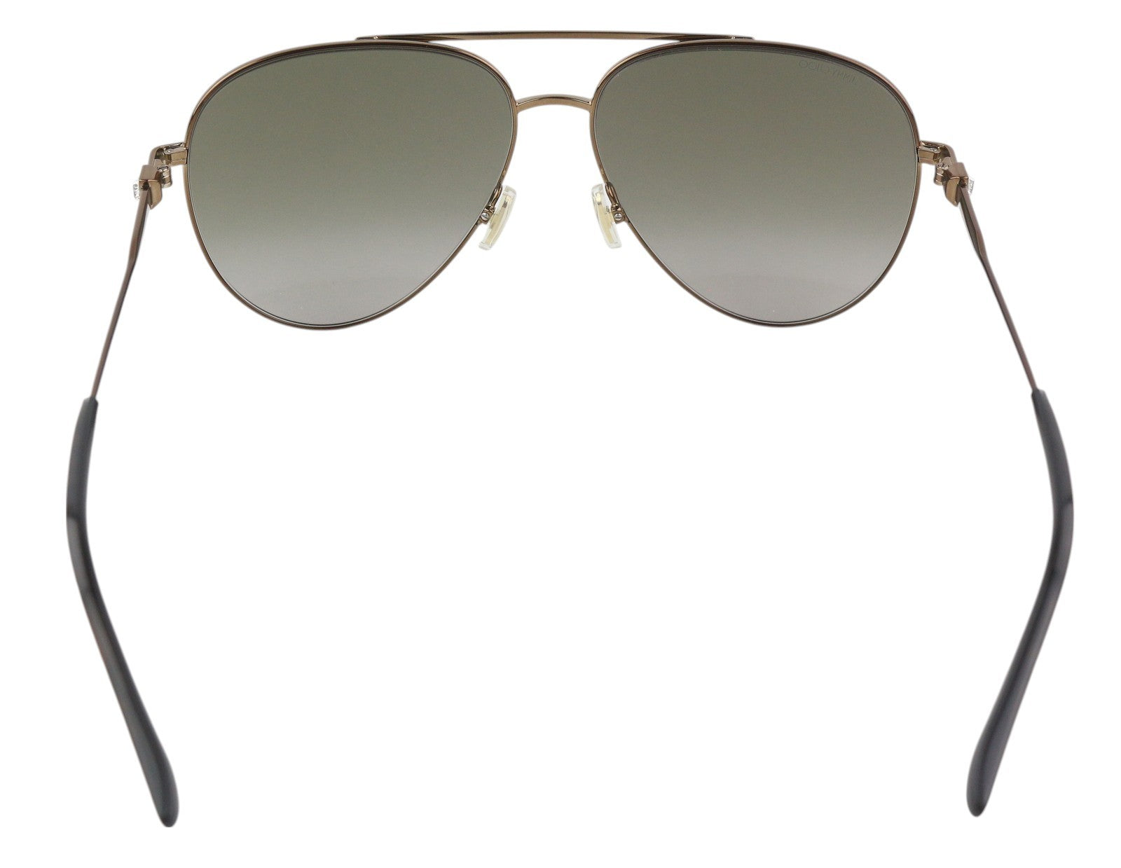 JIMMY CHOO Olly/S moteriški akiniai nuo saulės su rudu tonuotu pilotiniu logotipu, rekomenduojama kaina – 270 € 