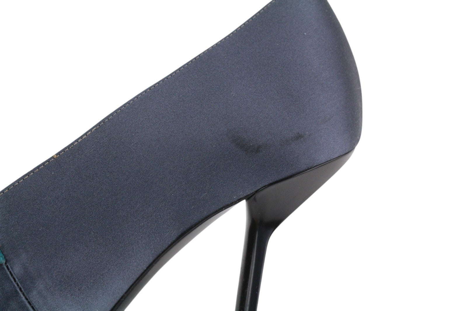 EMPORIO ARMANI X3E392 moteriški aukštakulniai EU37 tamsiai mėlyni smaili nosis su sagtimi 