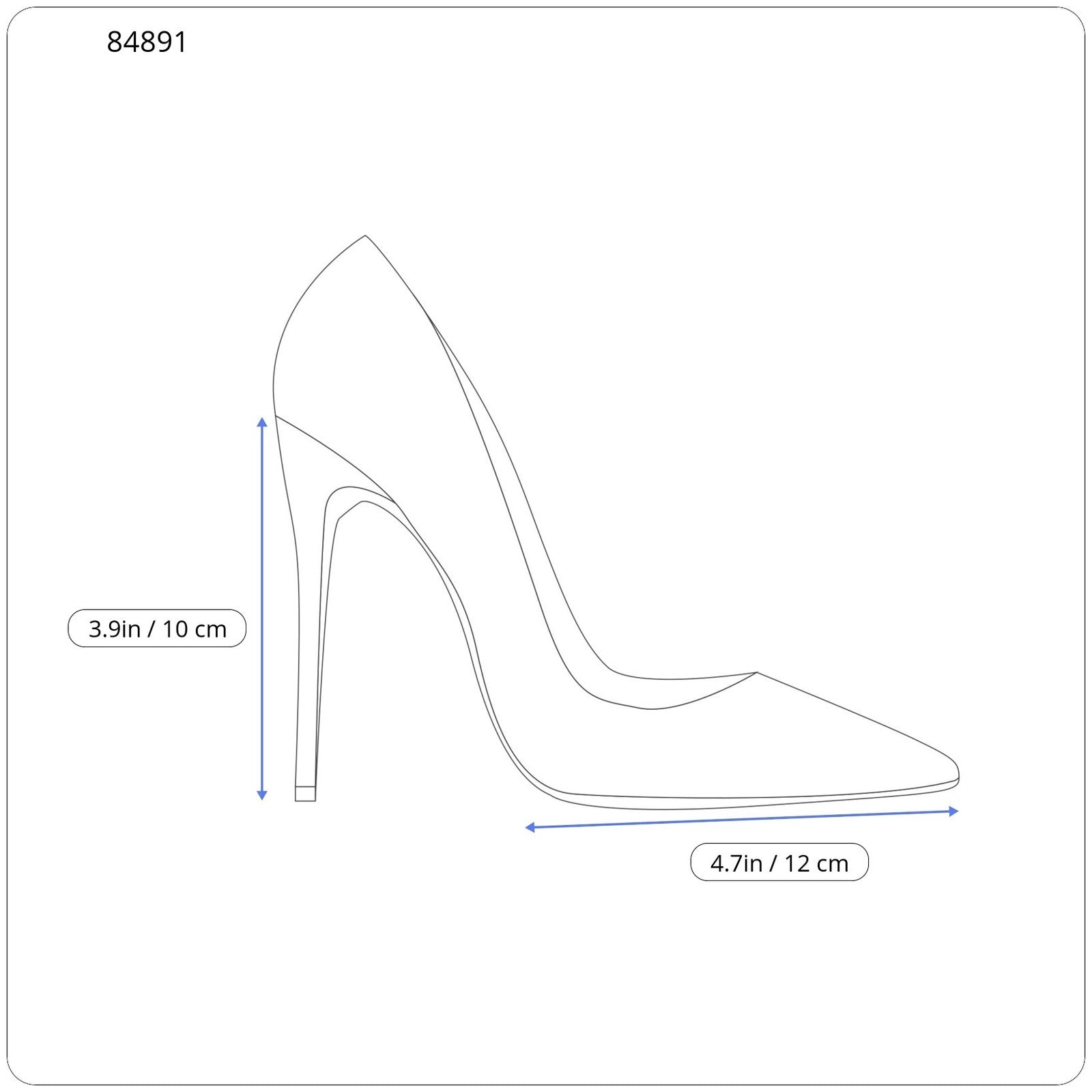 EMPORIO ARMANI X3E392 moteriški aukštakulniai EU37 tamsiai mėlyni smaili nosis su sagtimi 